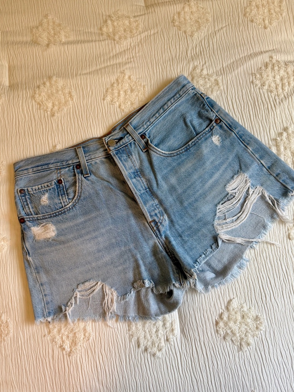 Levi’s Distressed Denim Shorts